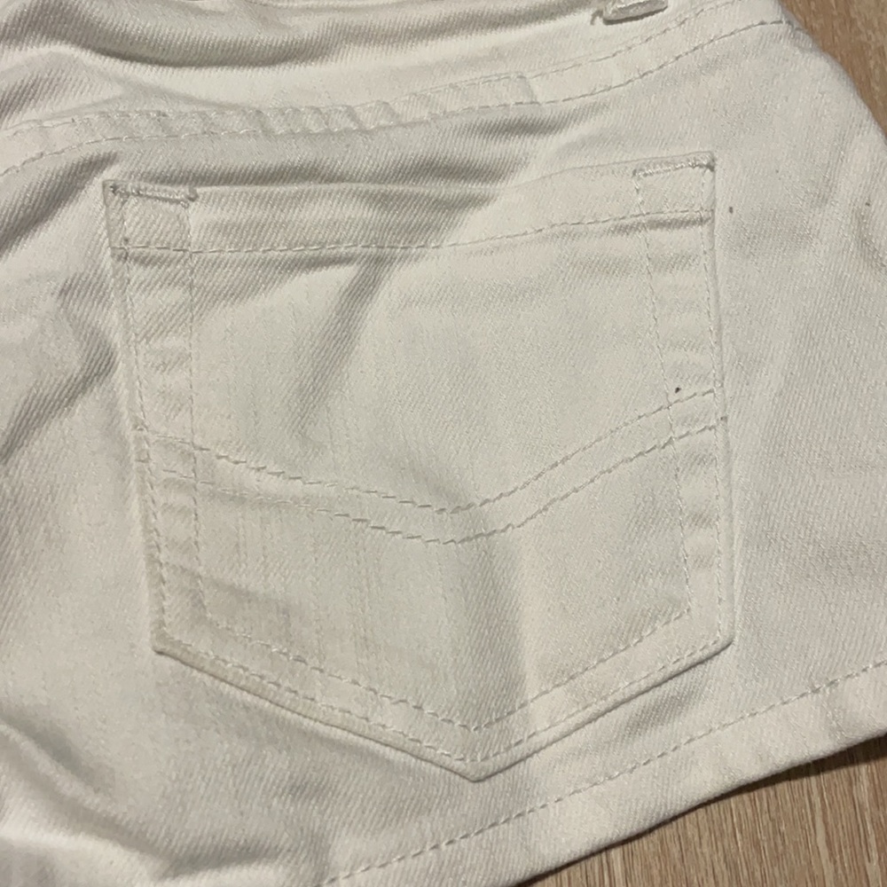 O’Neill White Denim Low Rise Short Shorts - Picture 6 of 7